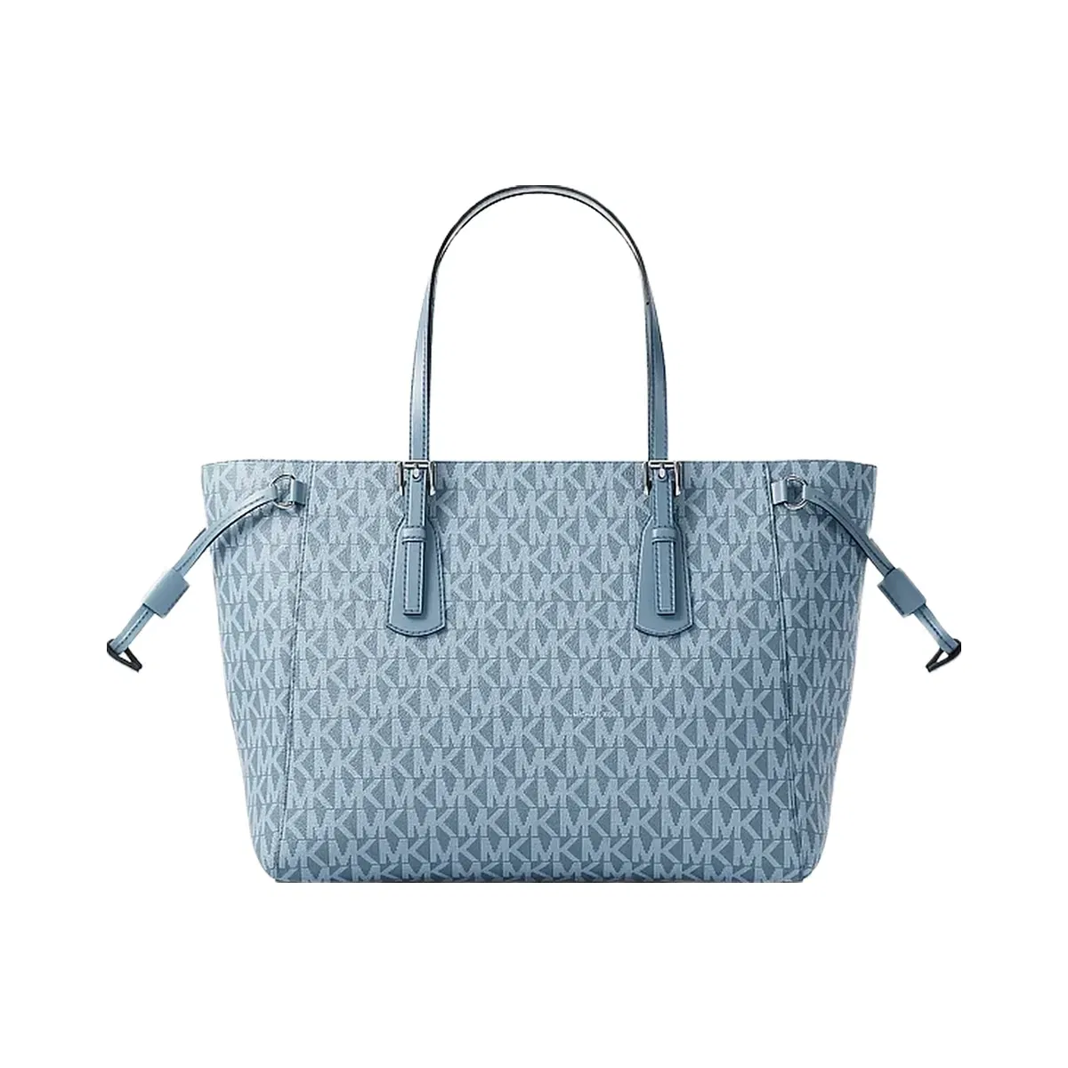 Michael Kors Voyager Extra-Small Signature Logo Tote Bag Denim