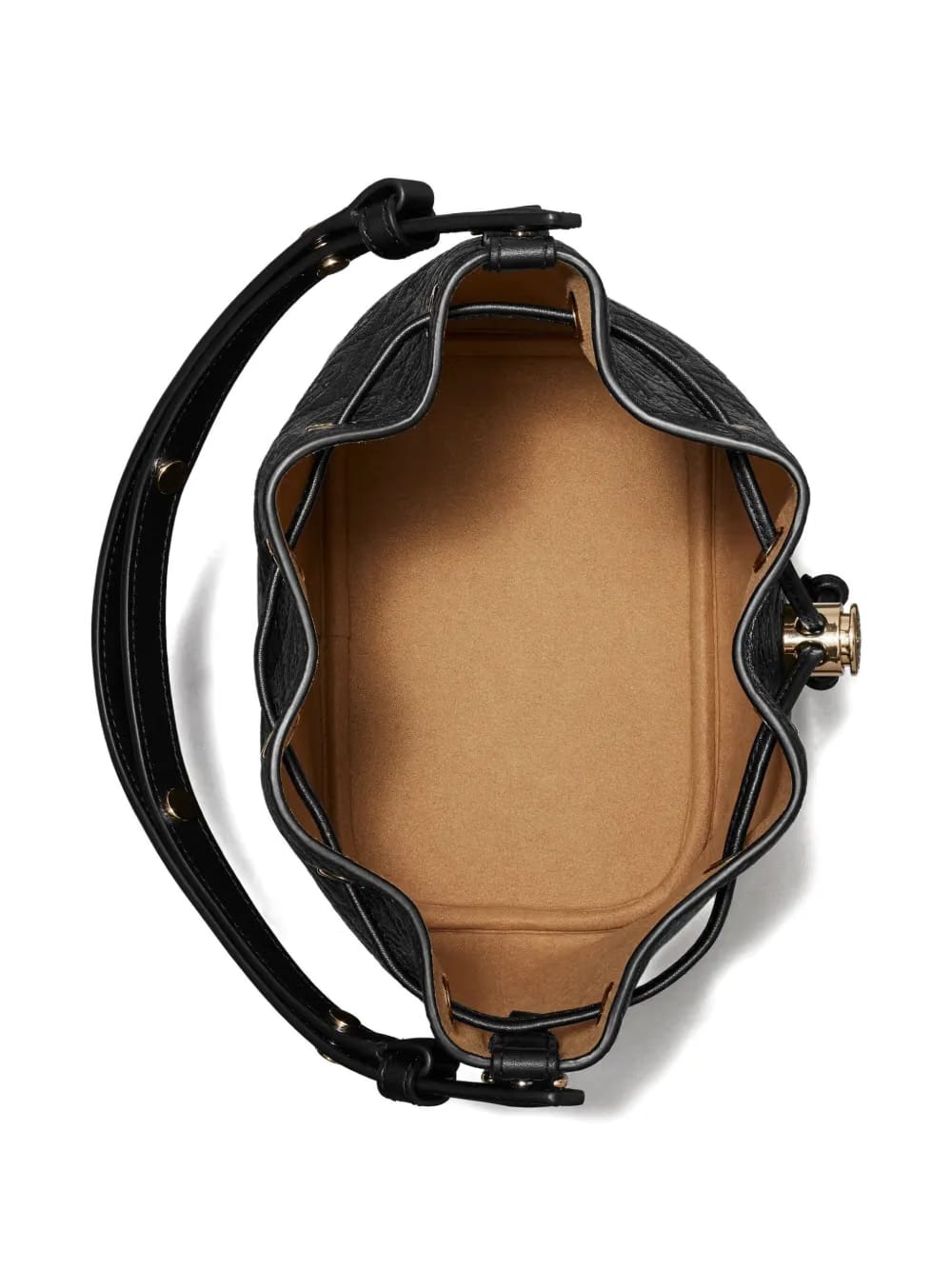 T-Monogram textured bucket bag