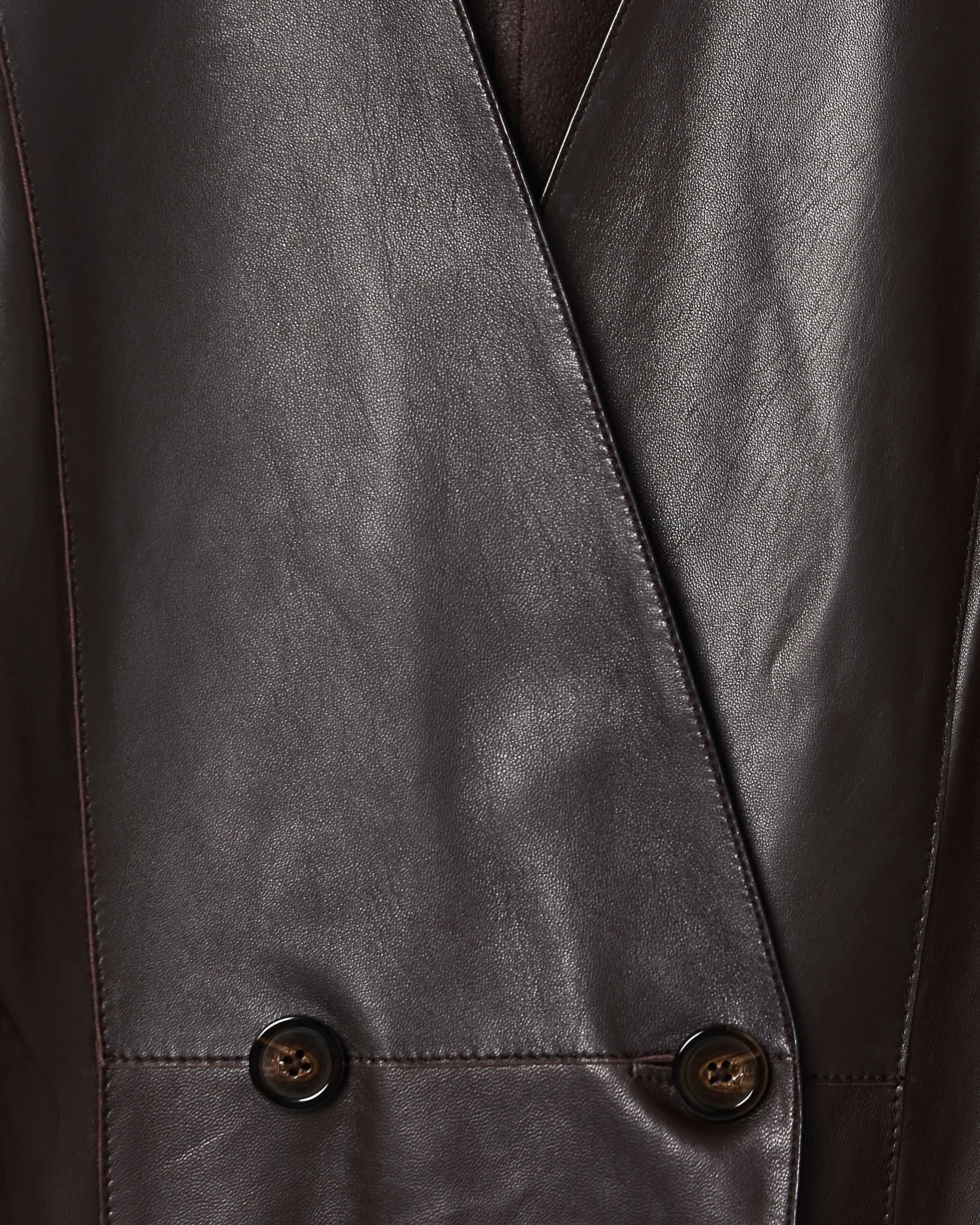 Emporio Armani raw-cut glove-quality lambskin nappa leather blazer