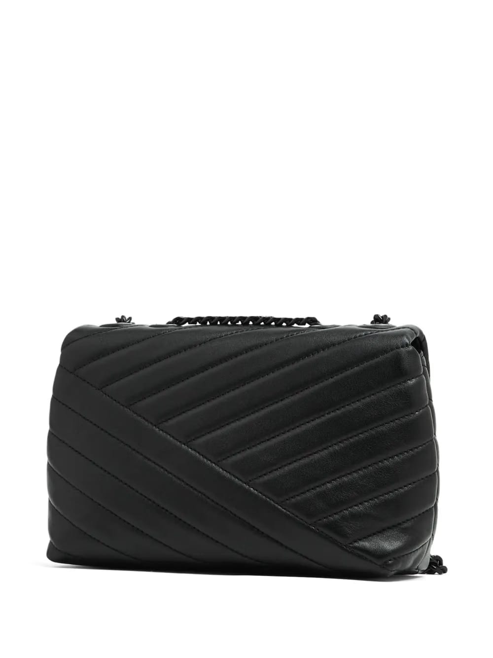 small Kira Chevron Powder coated convertible shoulder bag