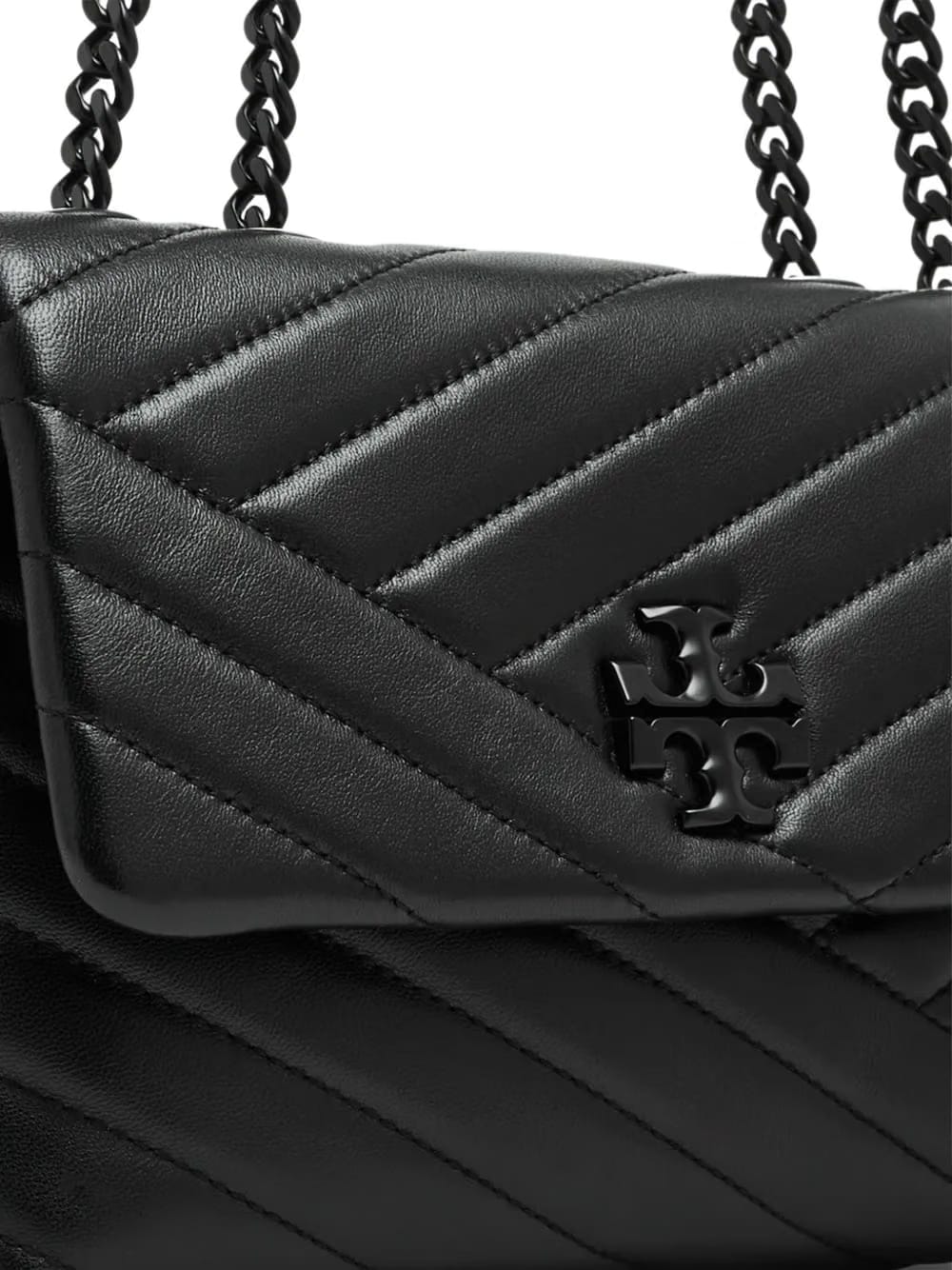 small Kira Chevron Powder coated convertible shoulder bag