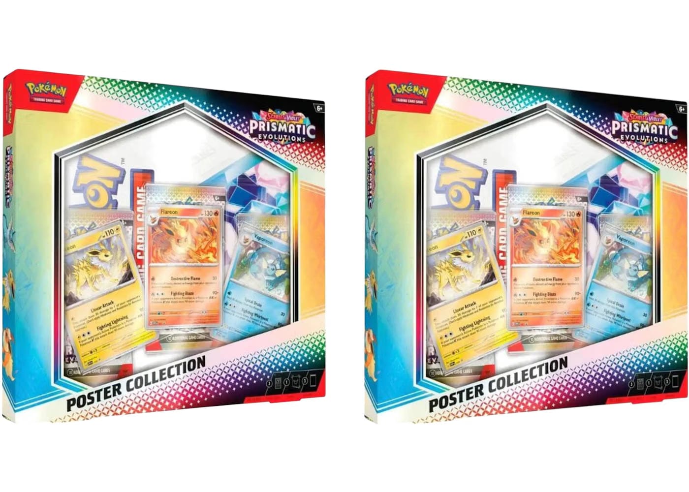 Pokemon Scarlet & Violet Prismatic Evolutions Poster Collection 2X Lot