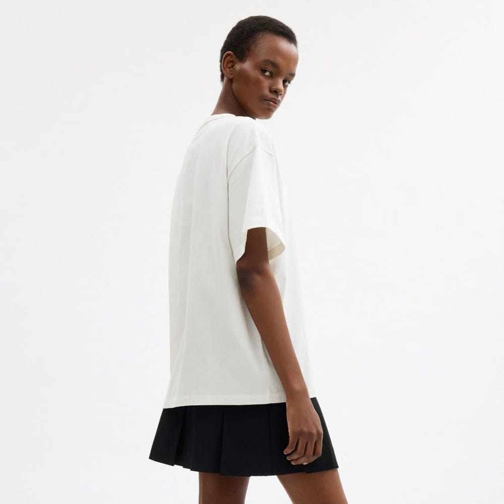 Coach Coach | Brain Dead Head T-Shirt In Organic Cotton White