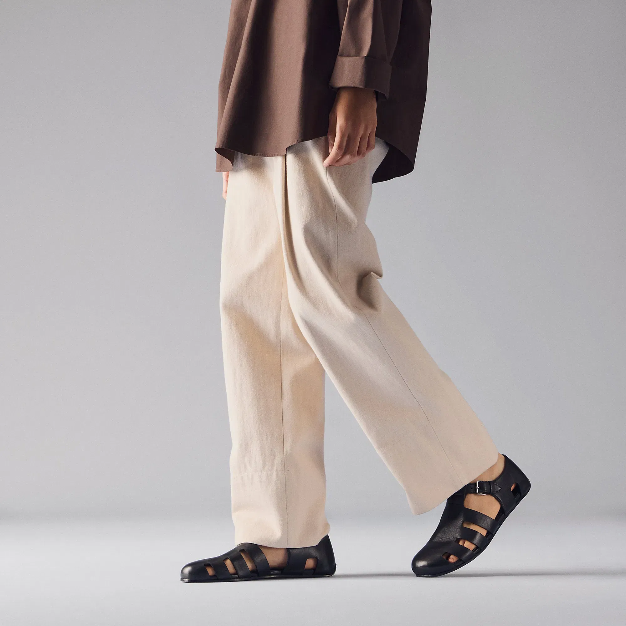 Hermes Motif Sandal Noir