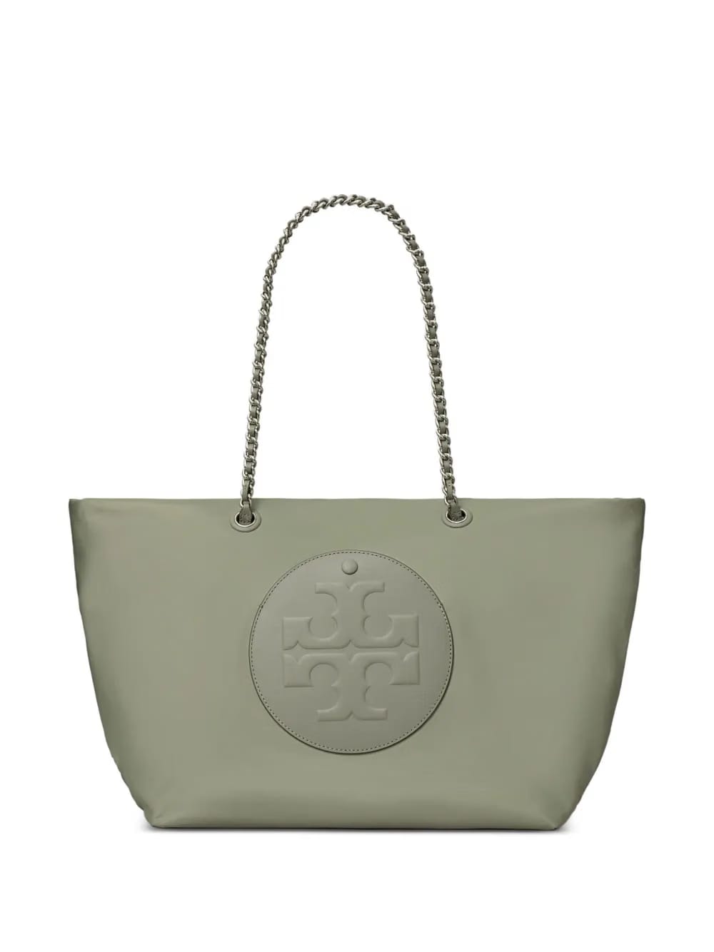 chain-strap logo-plaque tote bag