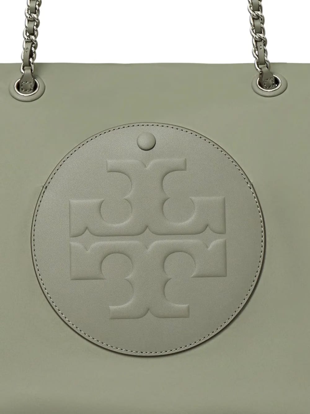 chain-strap logo-plaque tote bag