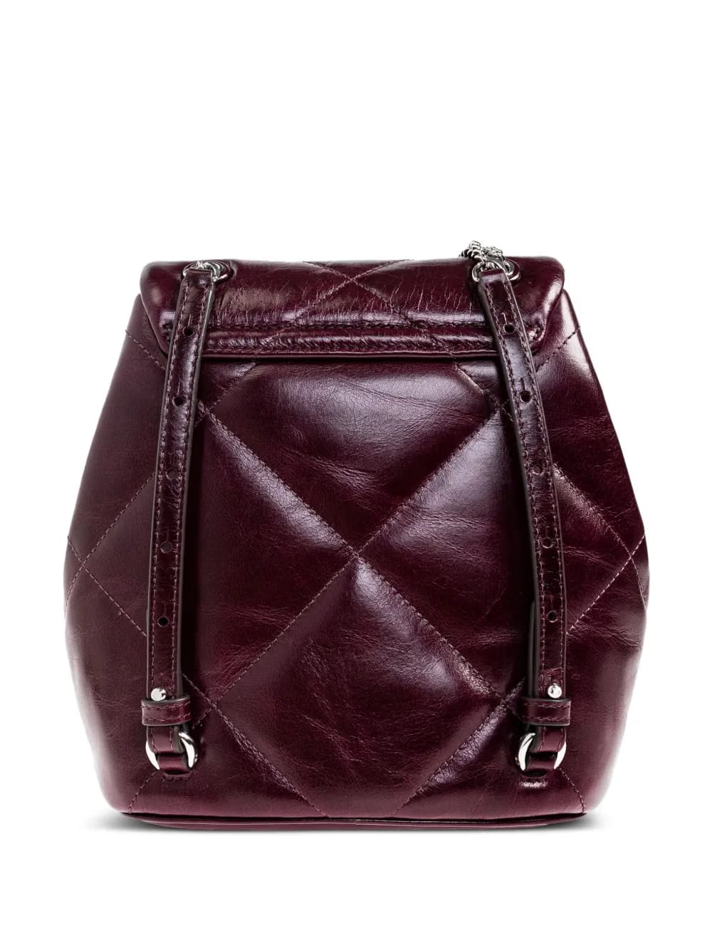 quilted leather backpack