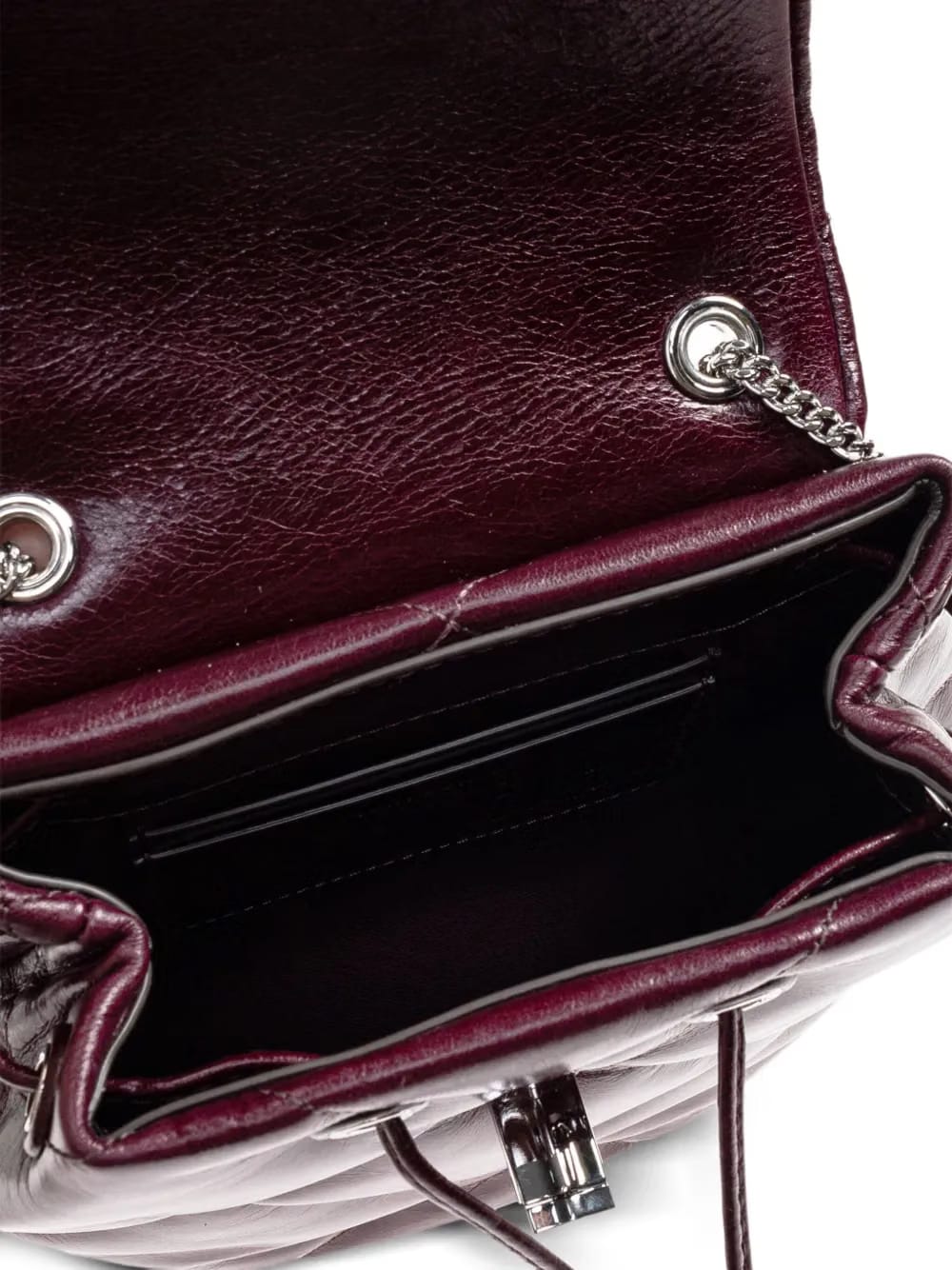 quilted leather backpack