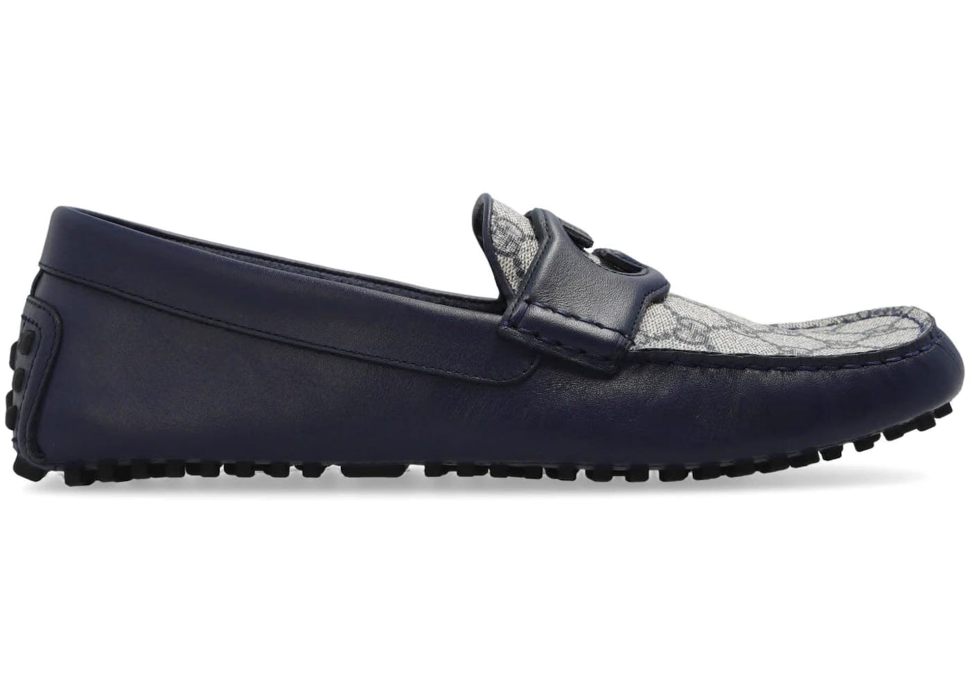 Gucci Interlocking G Driver Loafer Blue