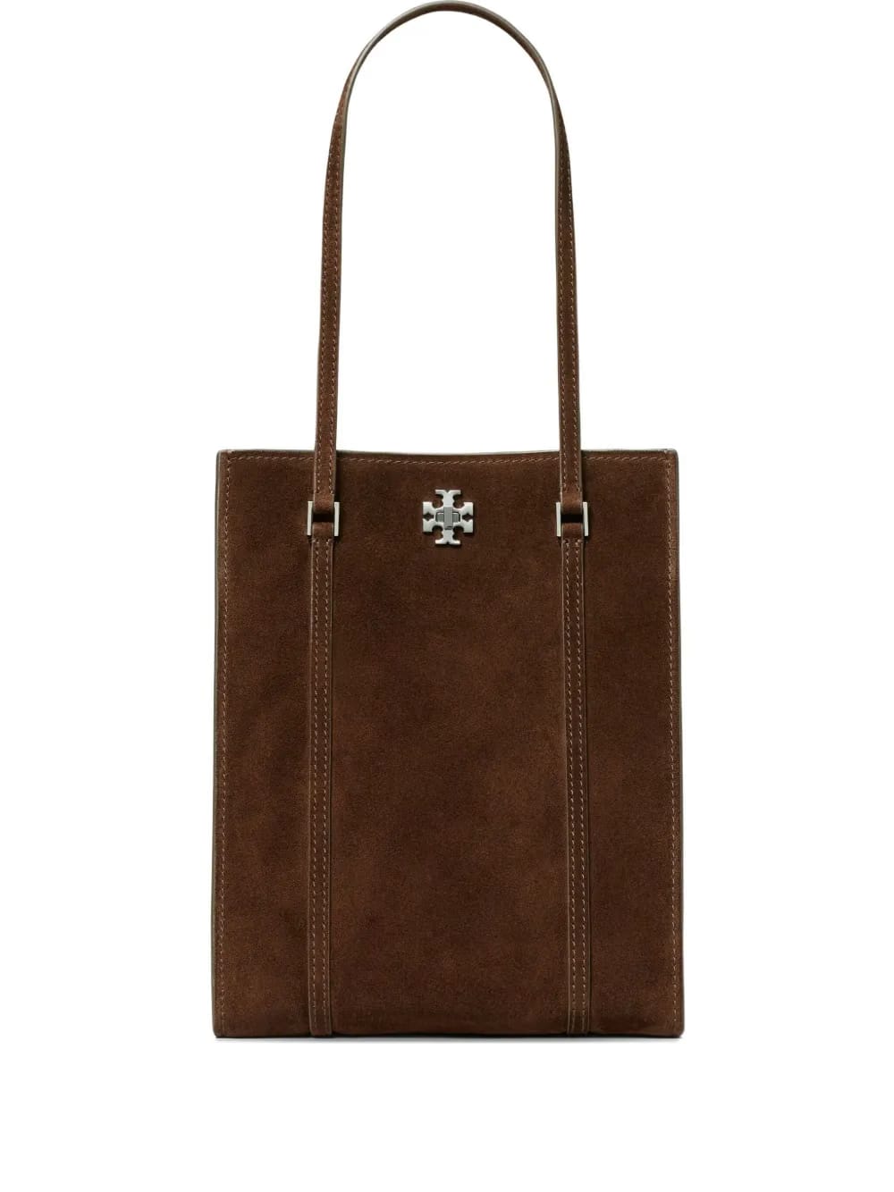 small Kira turnlock suede tote bag