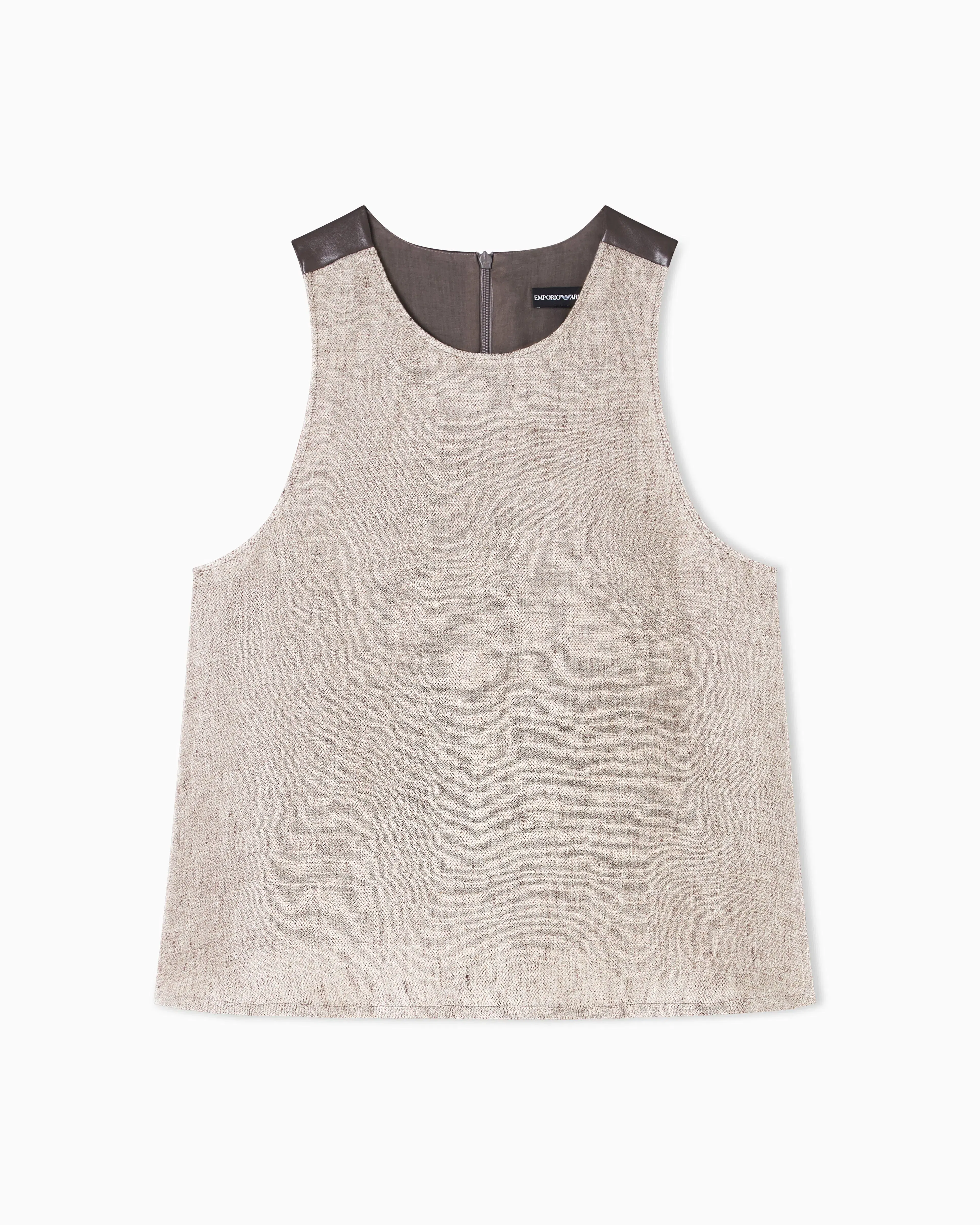 Emporio Armani Heavy linen canvas top