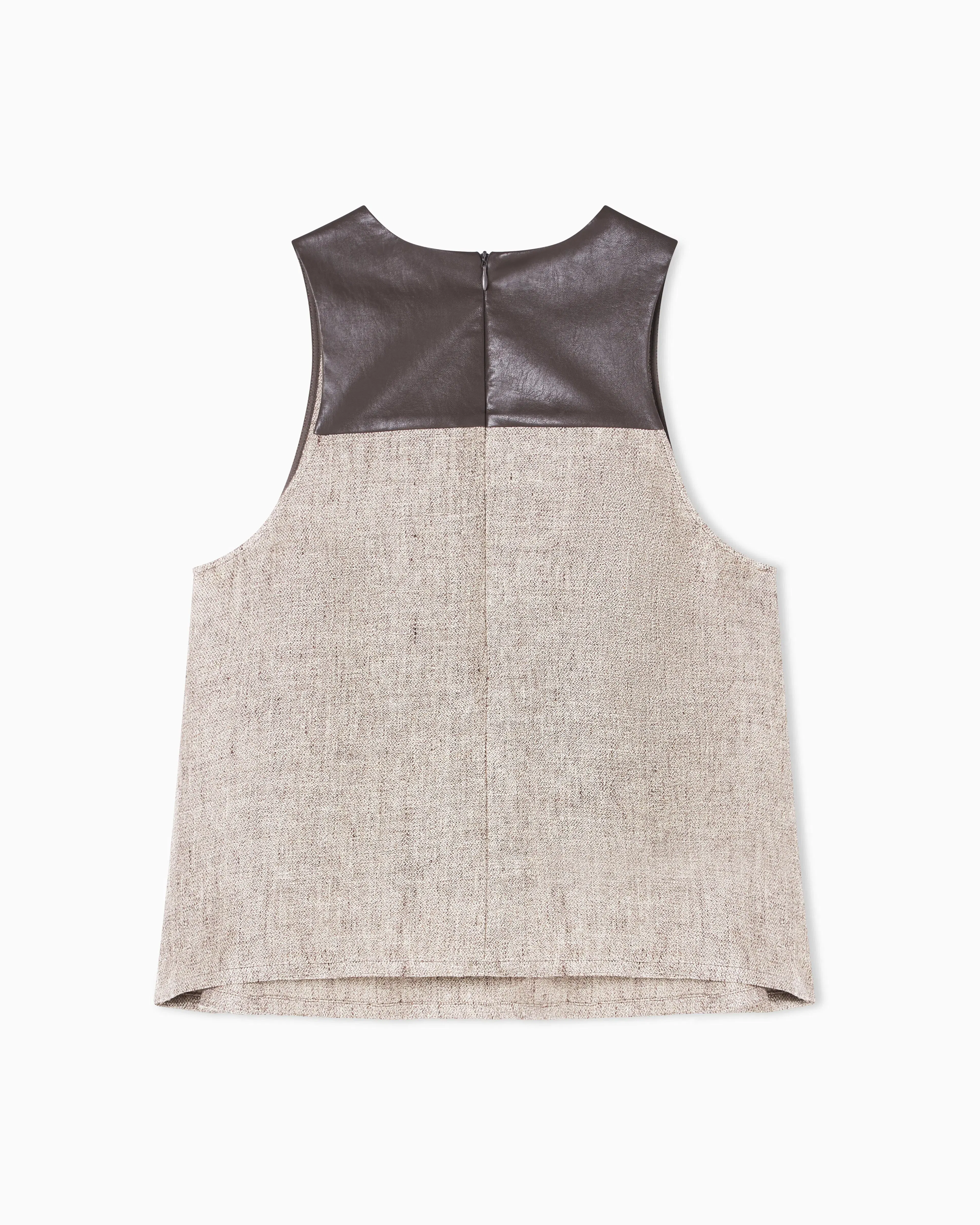 Emporio Armani Heavy linen canvas top