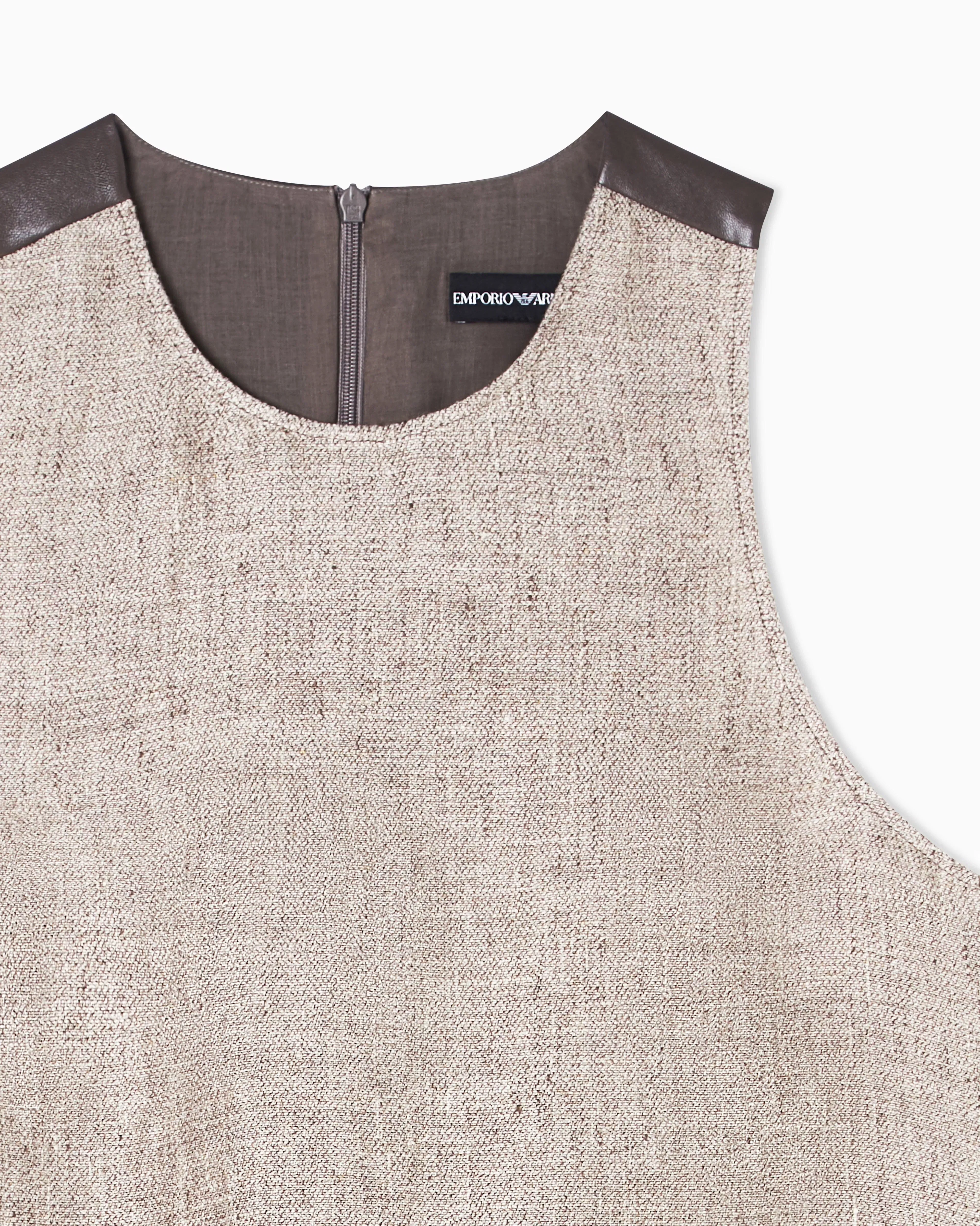 Emporio Armani Heavy linen canvas top