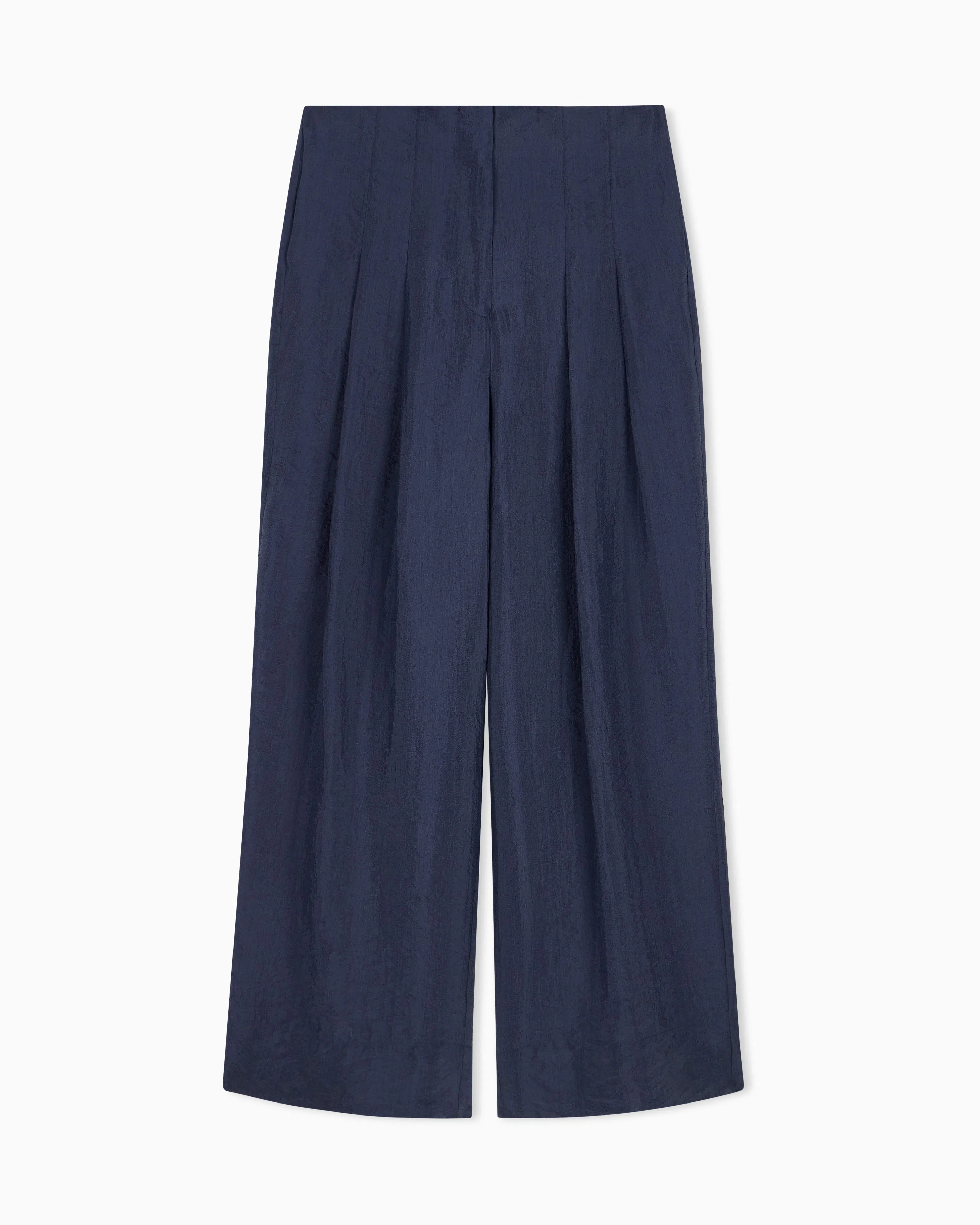 Emporio Armani Technical crepon trousers