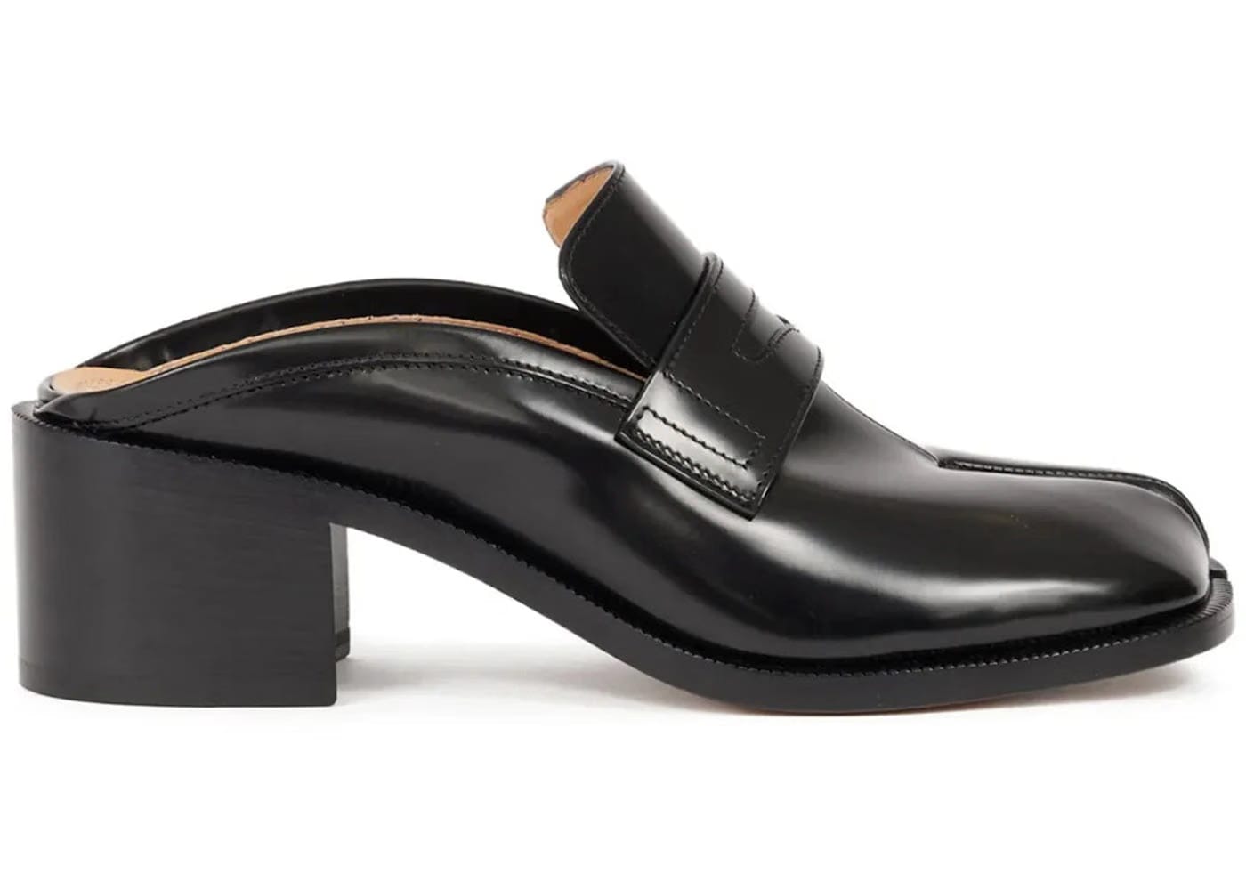 Maison Margiela H55 Tabi City Loafer Mule Black Womens