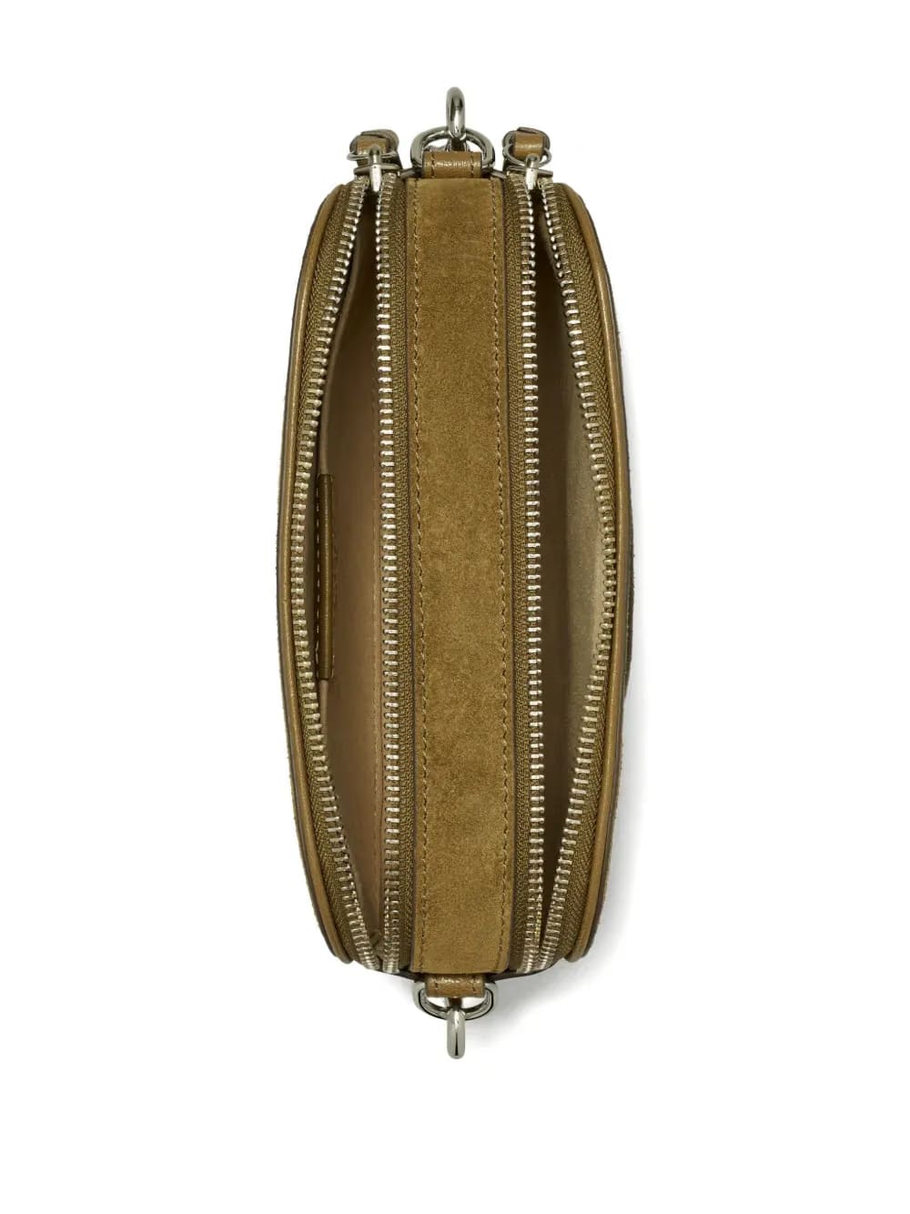 Miller logo-plaque suede crossbody mini bag