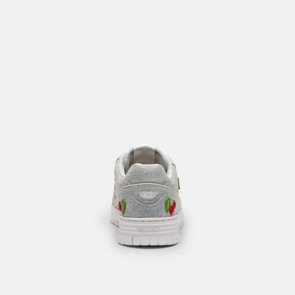 Women's Coach Soho Sneaker With Cherries Denim Optic White
