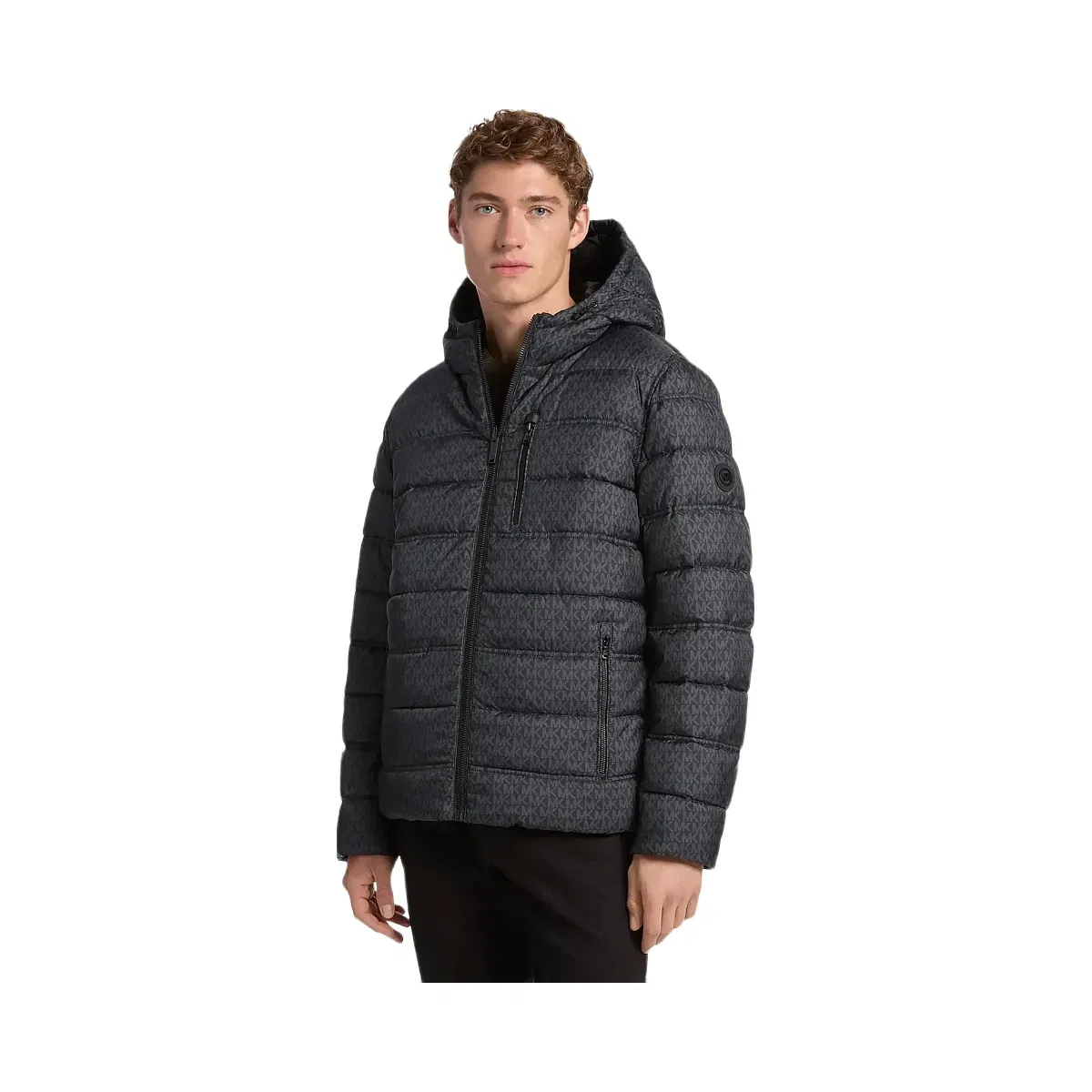 Michael Kors Signature Logo Reversible Jacket Black