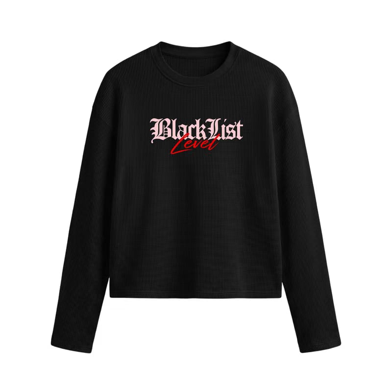 Blacklist Level up Waffle T-shirt Black