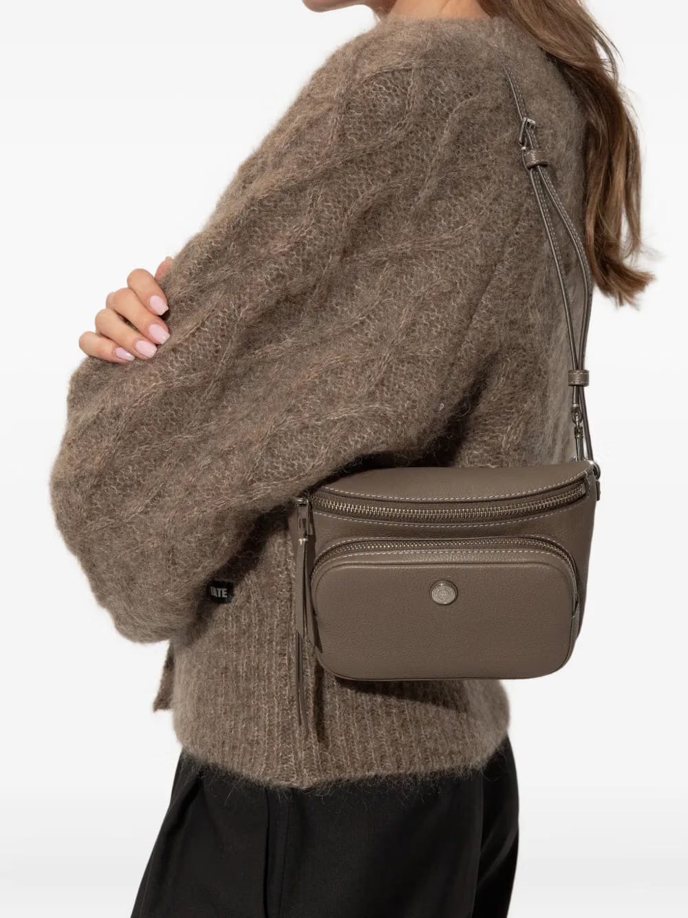 mini pebbled-leather belt bag