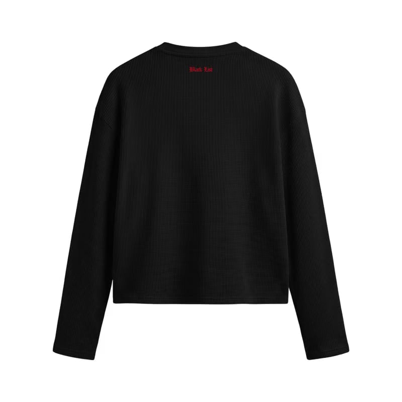 Blacklist Noir Bear Waffle T-shirt Black