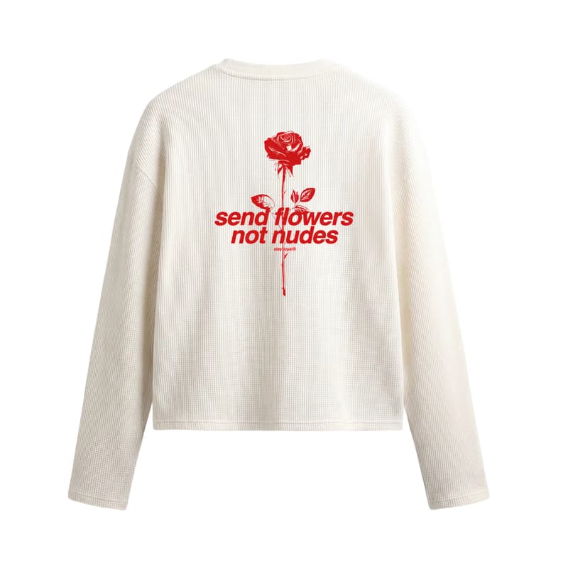 Blacklist Wild Rose Knit Waffle T-shirt Black
