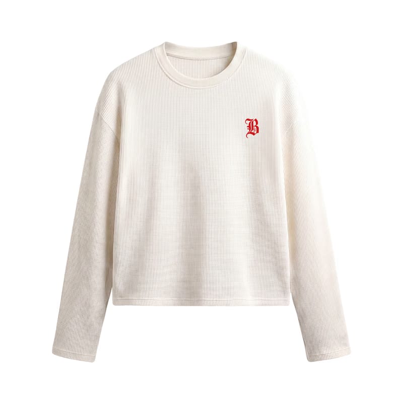 Blacklist Wild Rose Knit Waffle T-shirt Black
