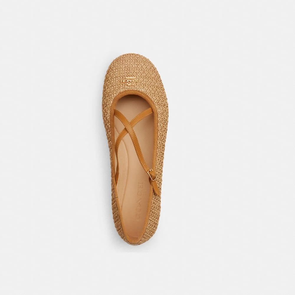 Women's Coach Phoebe Ballet Flat Natural