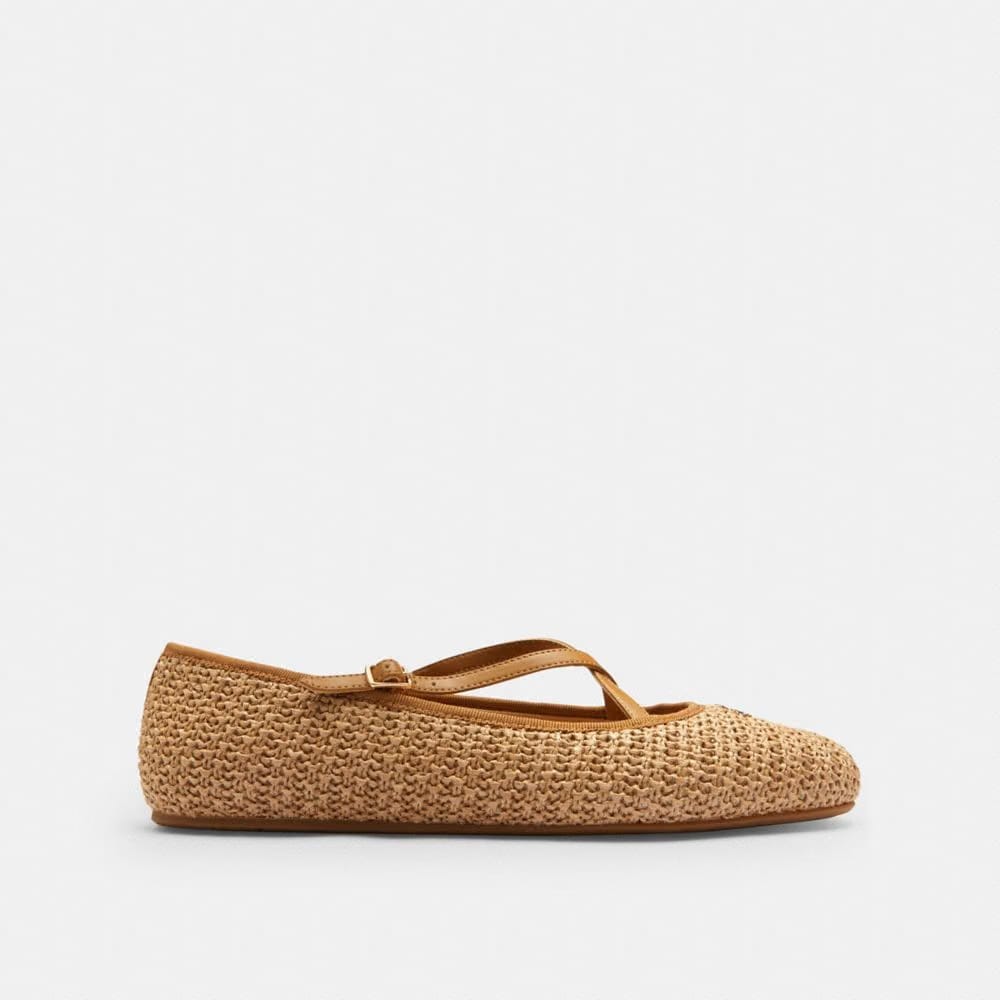 Women's Coach Phoebe Ballet Flat Natural