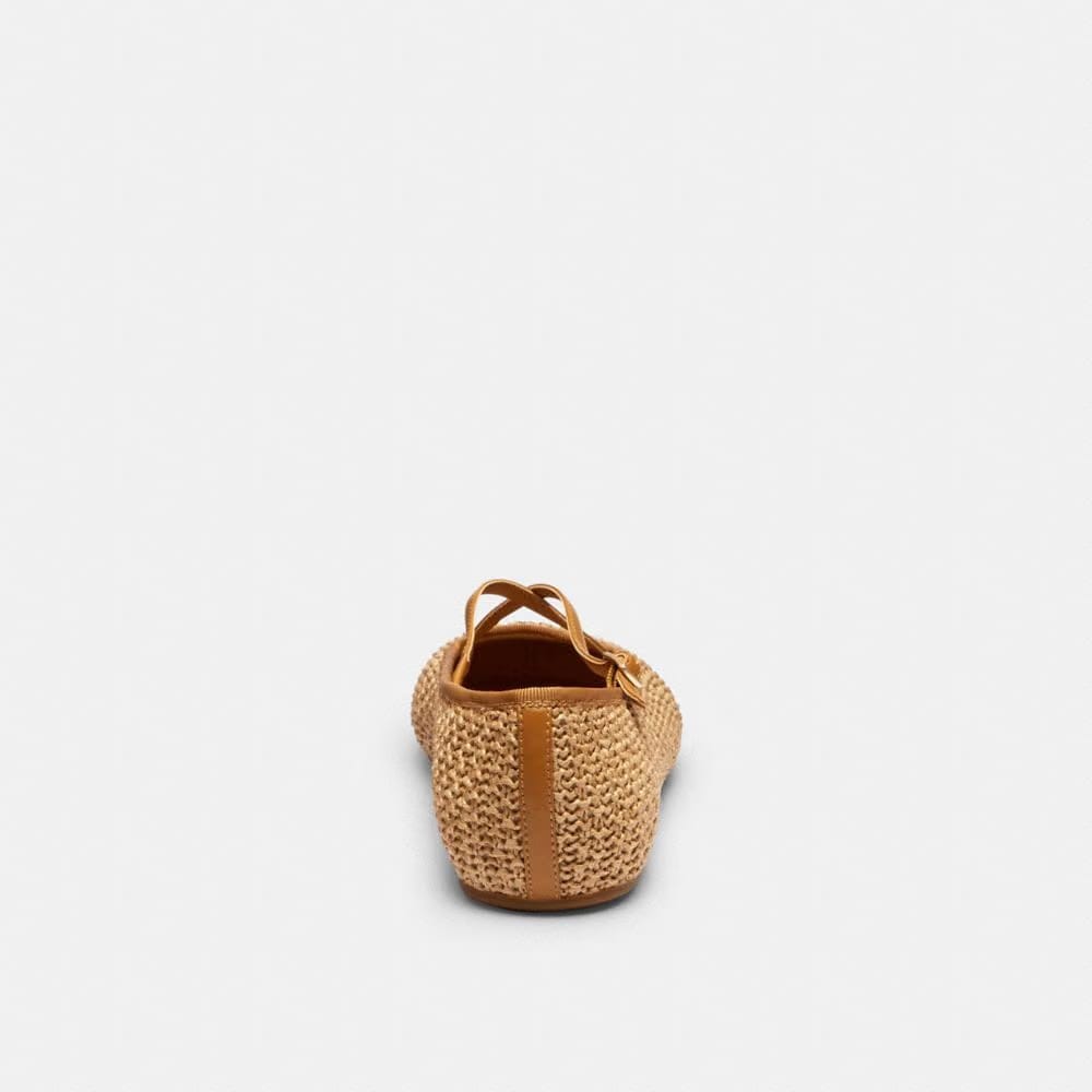 Women's Coach Phoebe Ballet Flat Natural