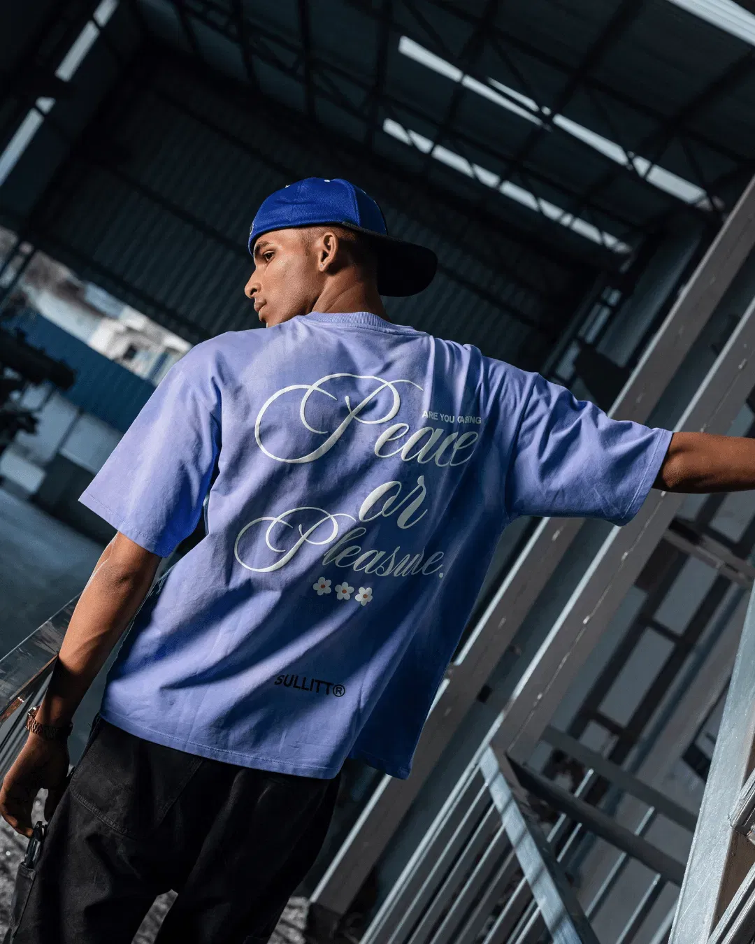 PEACE N PLEASURE BLUE WASH T-Shirt
