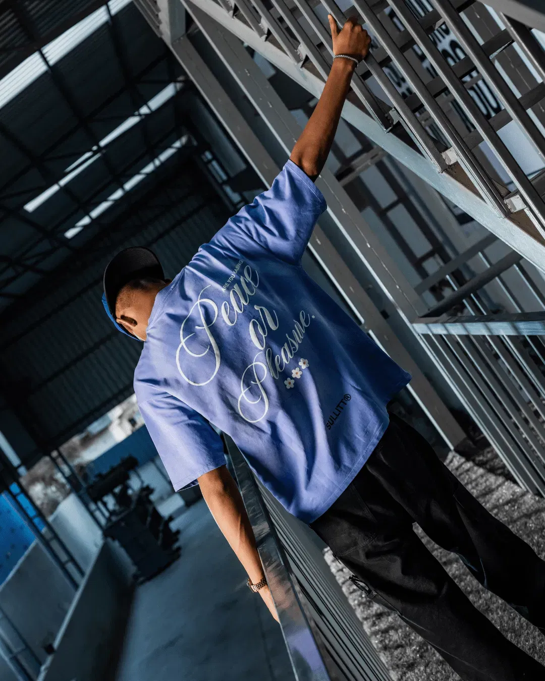 PEACE N PLEASURE BLUE WASH T-Shirt