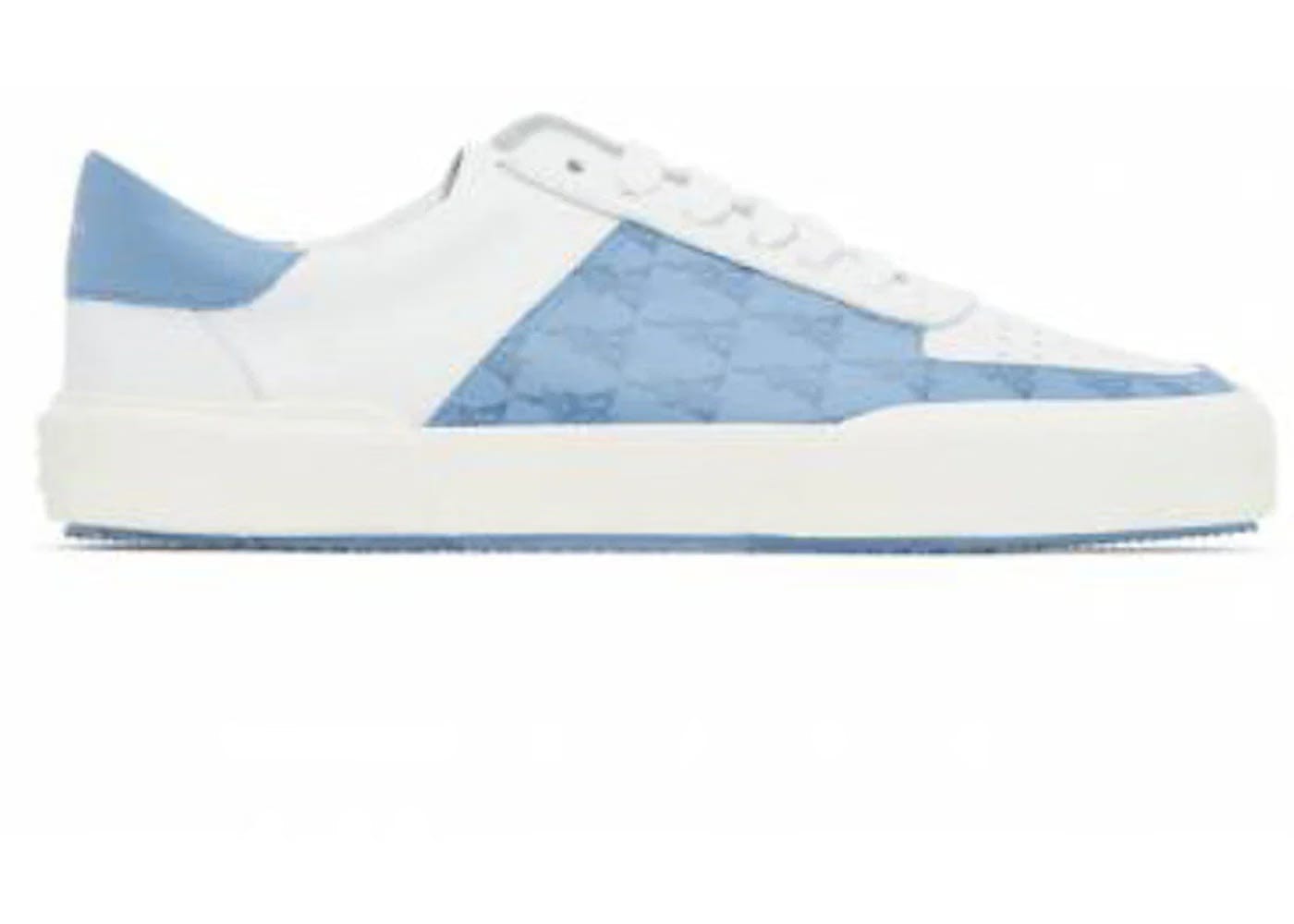 Amiri Dagger Monogram Low Sneaker Colbat/White