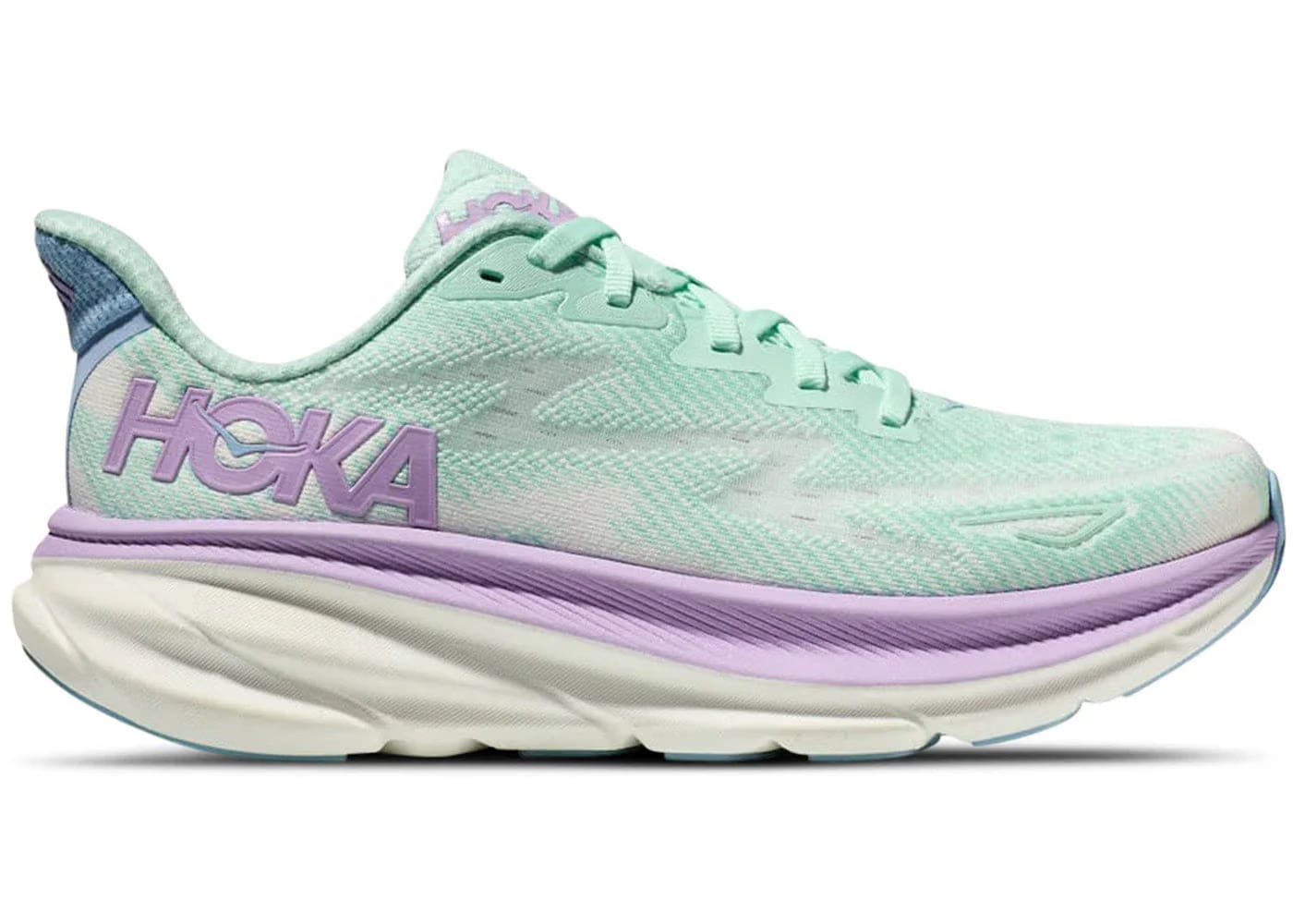 Hoka One One Clifton 9 Sunlit Ocean Lilac Mist Womens