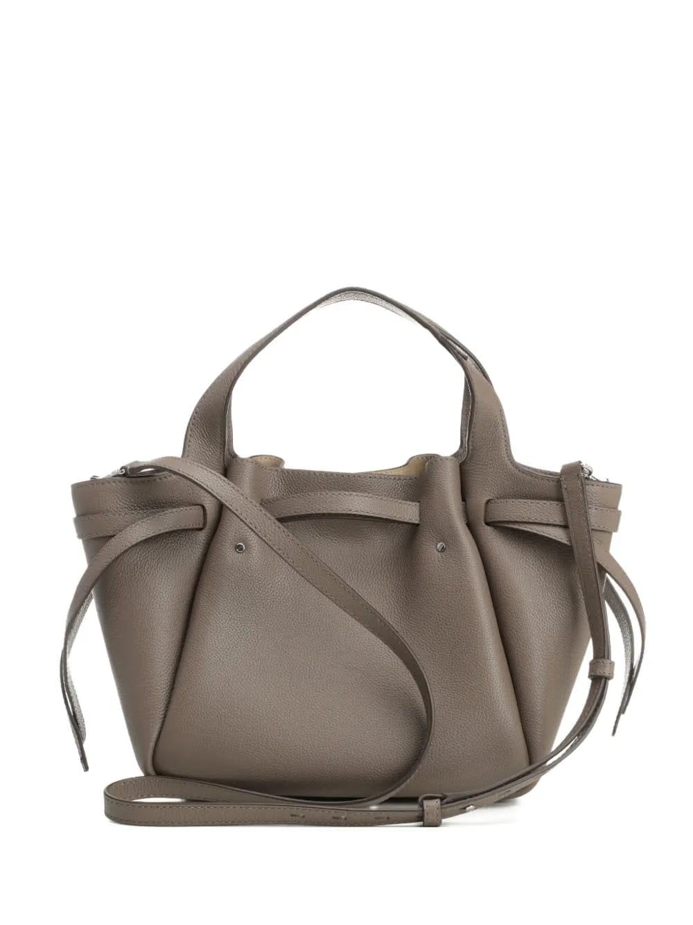 Romy pebbled satchel bag