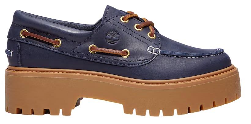 Timberland Stone Street Platform Boat Dark Blue (W)