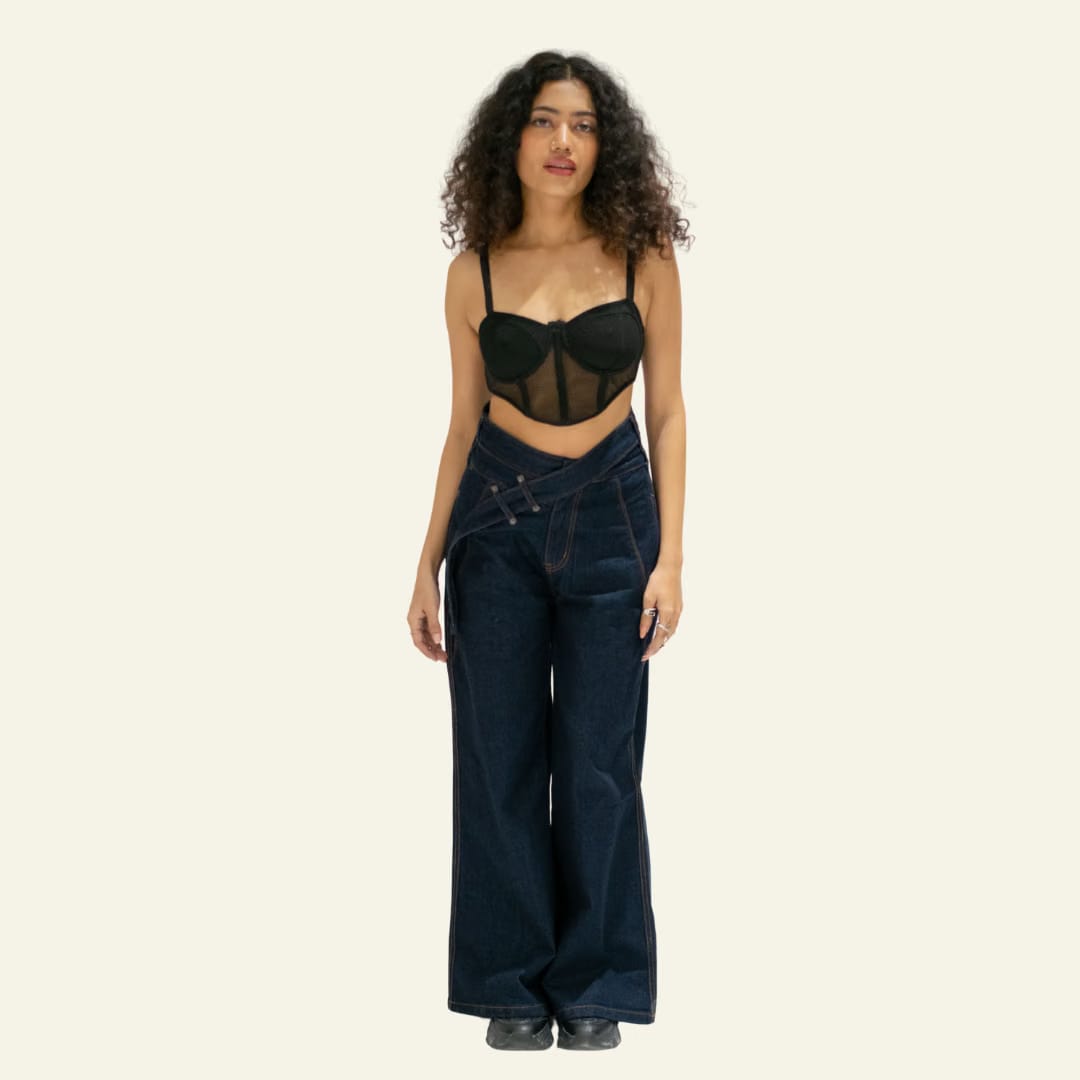 Women’s Indigo Flared Jeans - Women Liberation