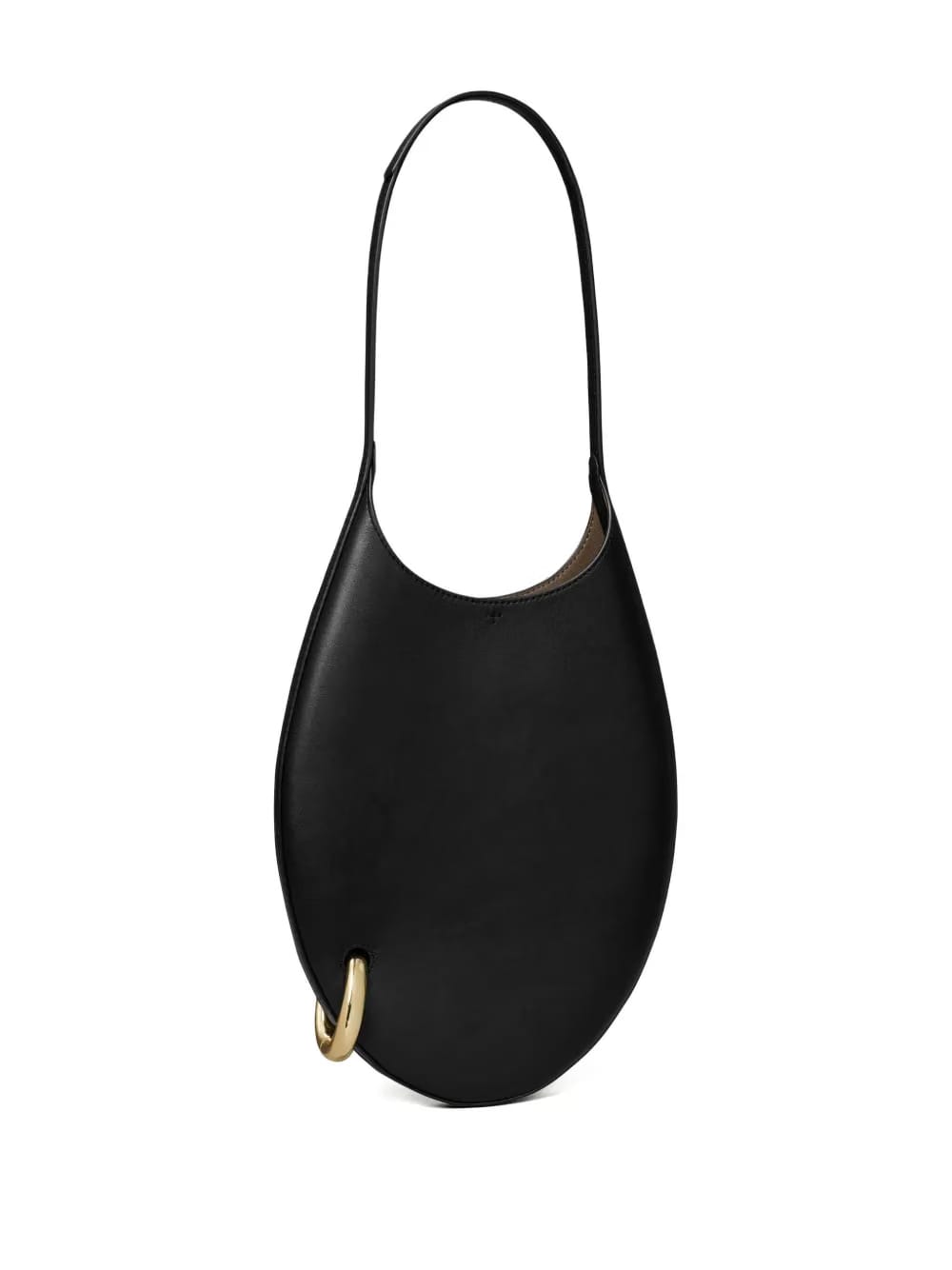 small pierced-detail leather shoulder bag