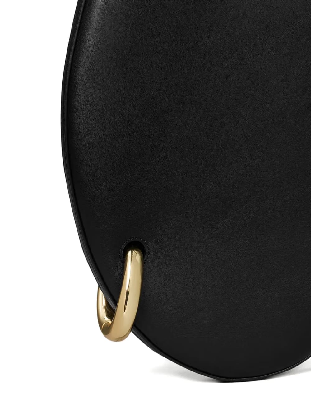 small pierced-detail leather shoulder bag