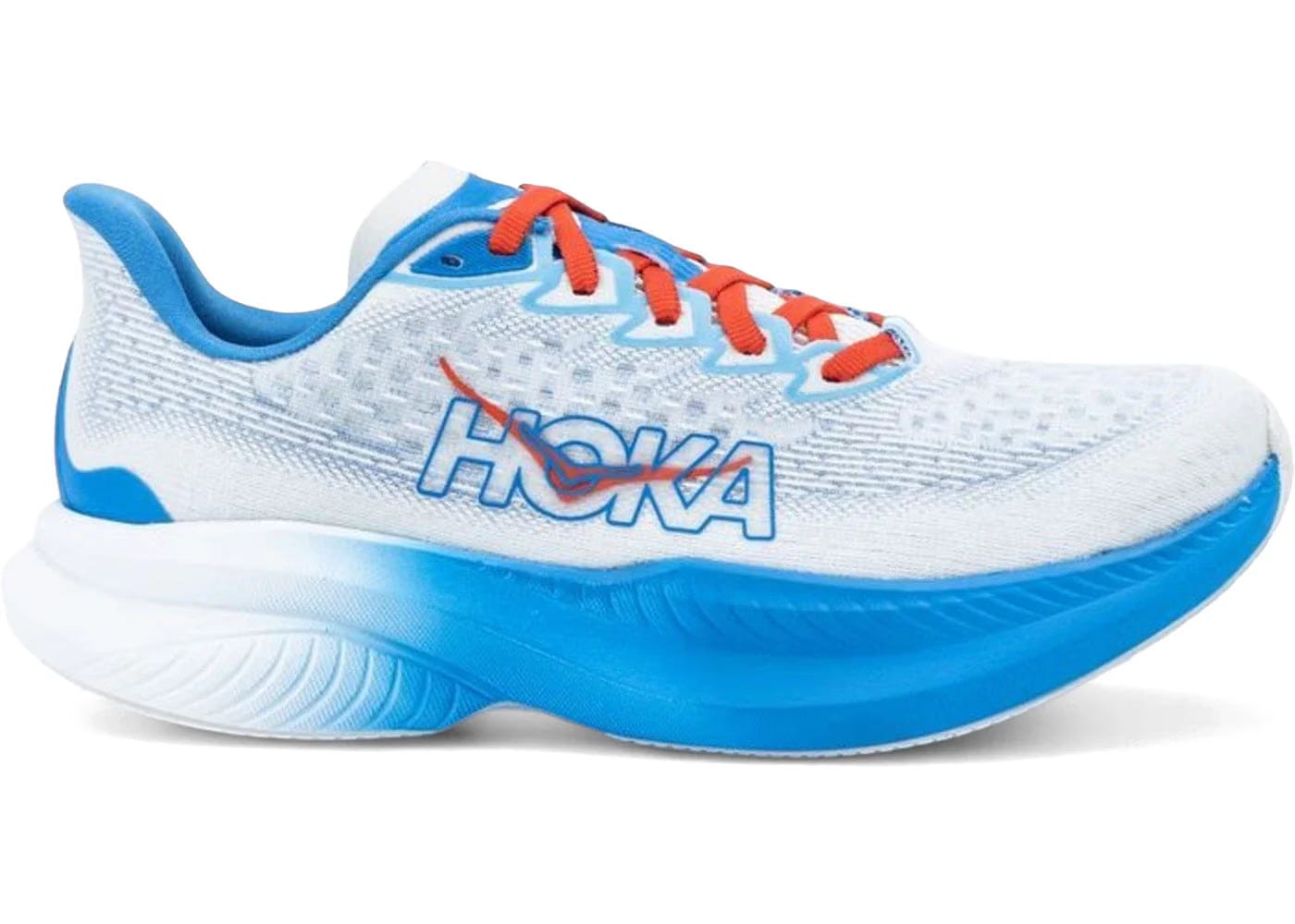Hoka One One Mach 6 White Virtual Blue Womens
