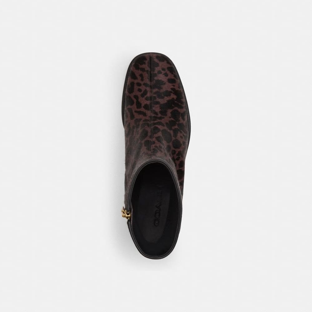 Women's Coach Gigi Bootie With Leopard Print Dark Leopard