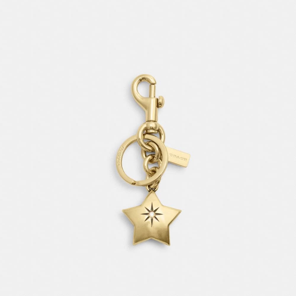 Coach Mini Star Bag Charm Gold Gold