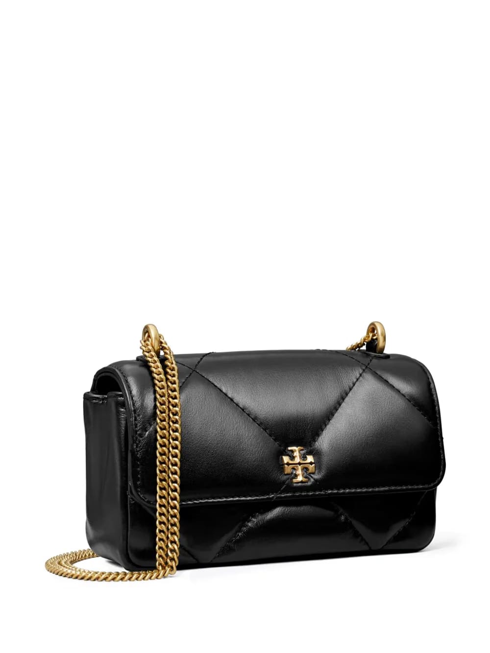 mini Kira diamond-quilted flap bag