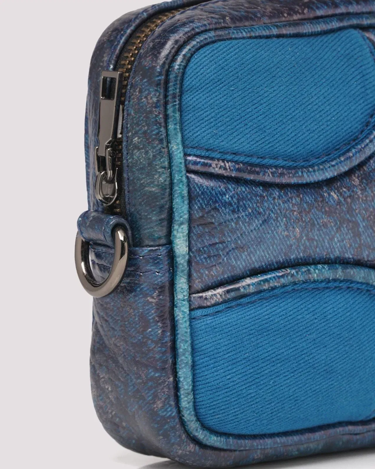 Muddled Unisex Sling Bag - Cracked Indigo