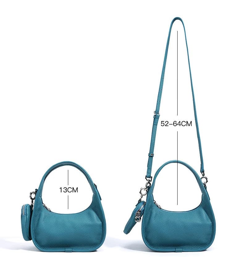 Jolie - Ladies Leather Hobo With Hanging Airpod Case | Butter Yellow
