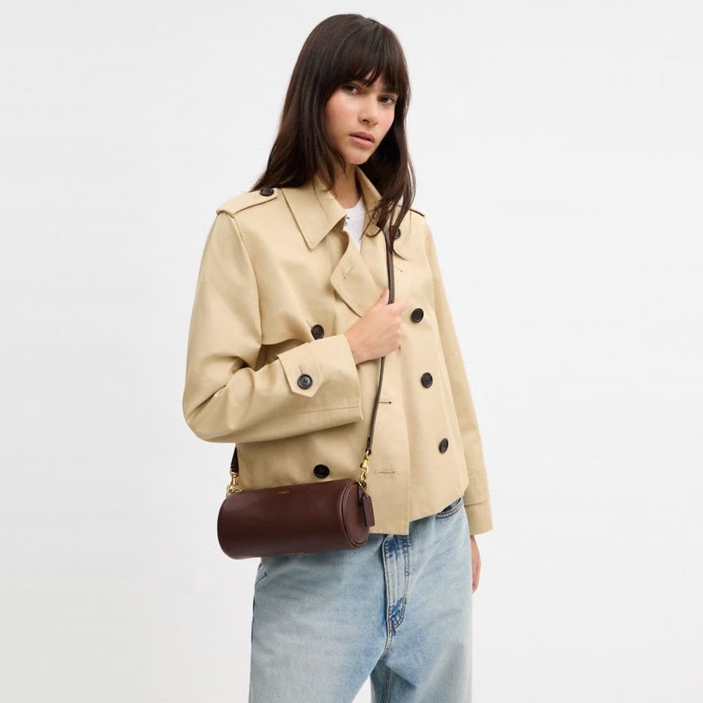 Coach Barrel Bag Brass Maple