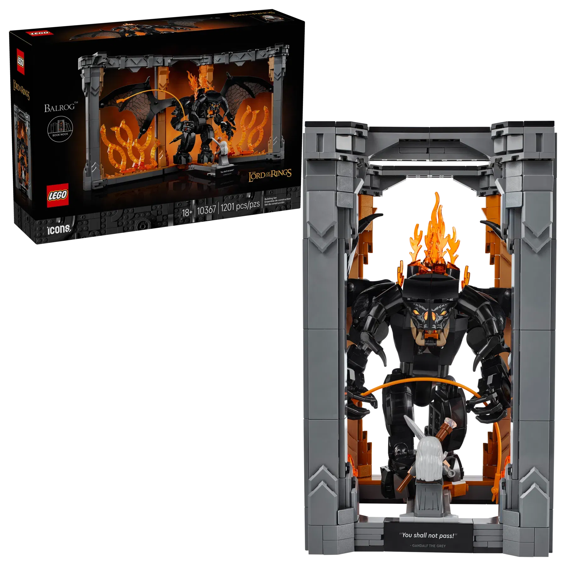 Lego The Lord of the Rings Balrog Book Nook