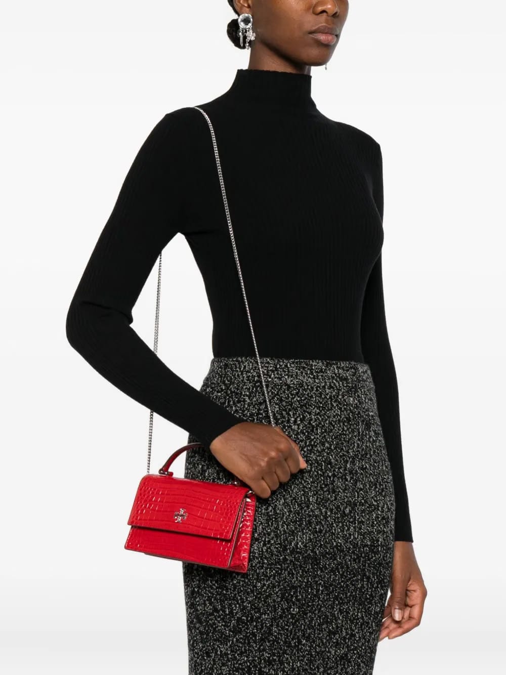 mini Kira embossed handbag