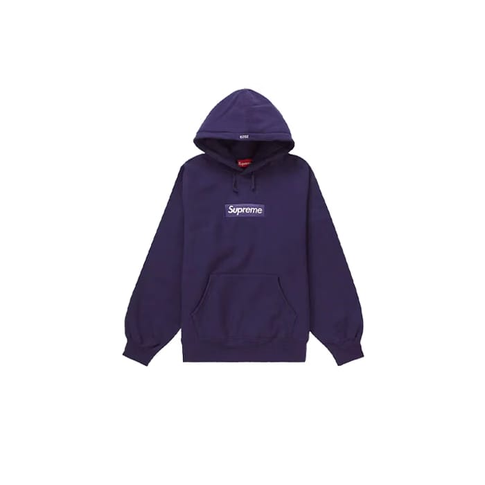 Supreme Box Logo Hoodie (FW23) Dark Purple
