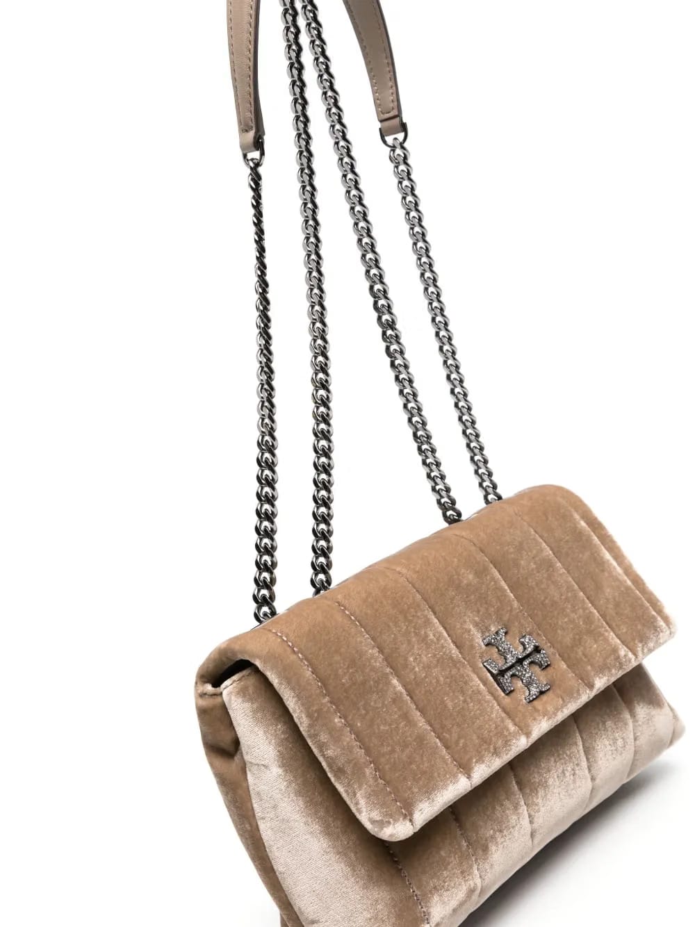 small Kira velvet shoulder bag